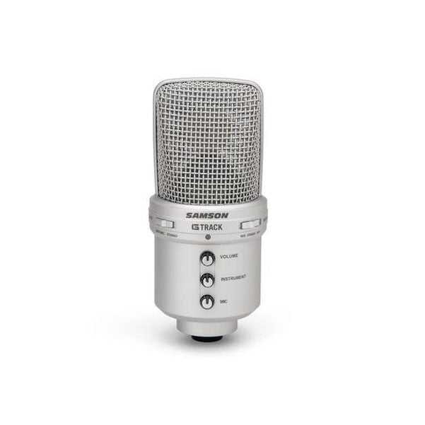 samson usb microphones samson g-track - usb condenser microphone