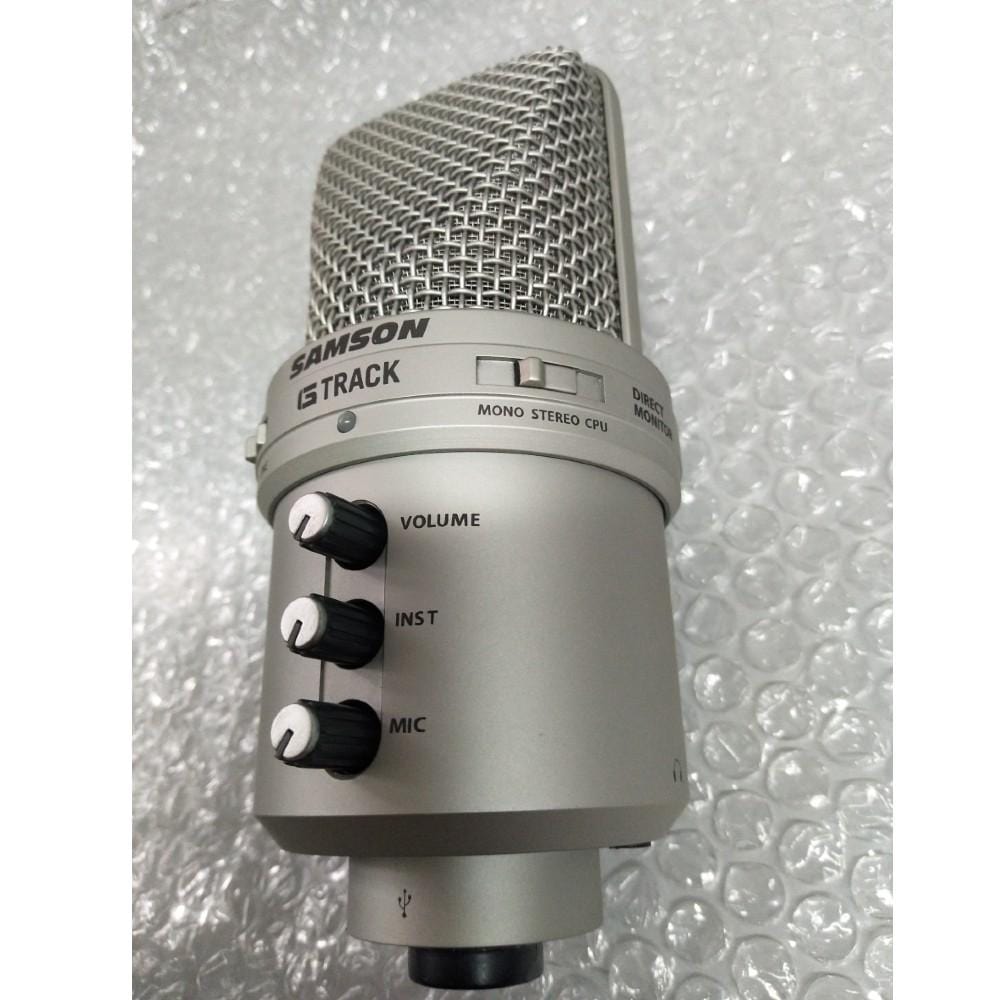 samson usb microphones samson g-track - usb condenser microphone - open box b stock