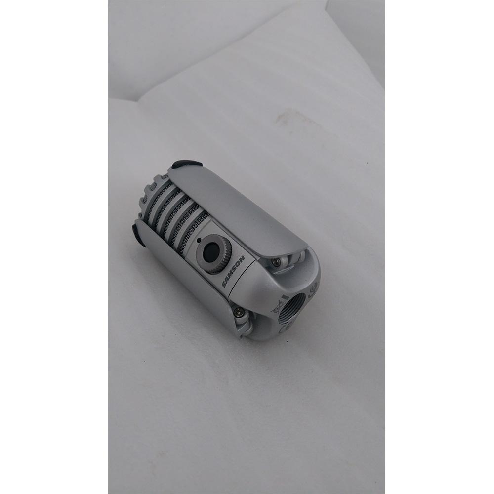 samson usb microphones samson meteor mic - usb studio microphone - brushed nickel - open box b stock