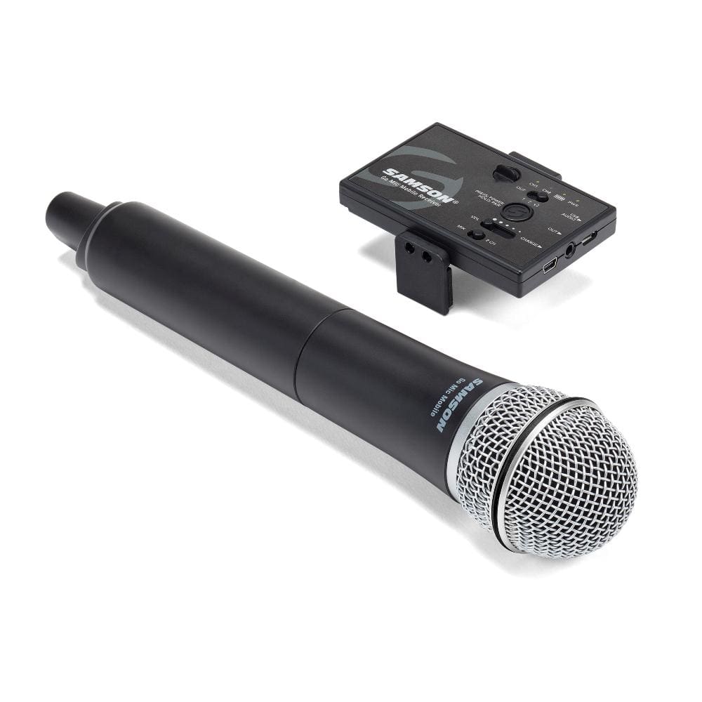 samson wireless systems samson go mic mobile handheld wireless system with q8 microphone