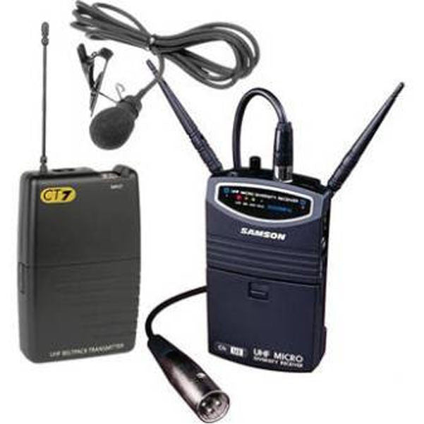 samson wireless systems samson um1 portable wireless lavalier microphone system