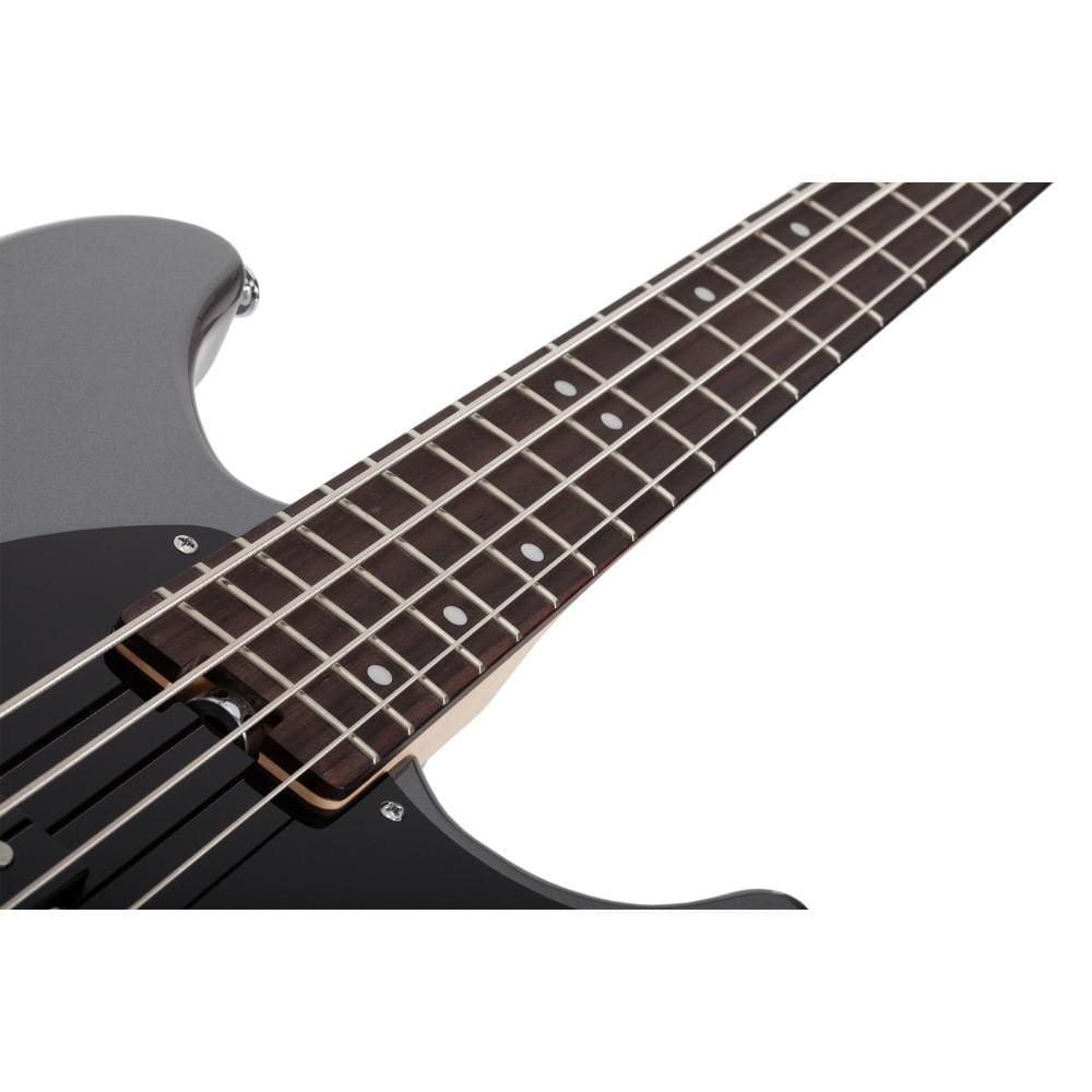 schecter bass guitars schecter banshee bass 4-string bass guitar- carbon grey