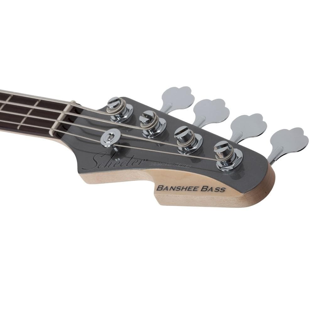 schecter bass guitars schecter banshee bass 4-string bass guitar- carbon grey