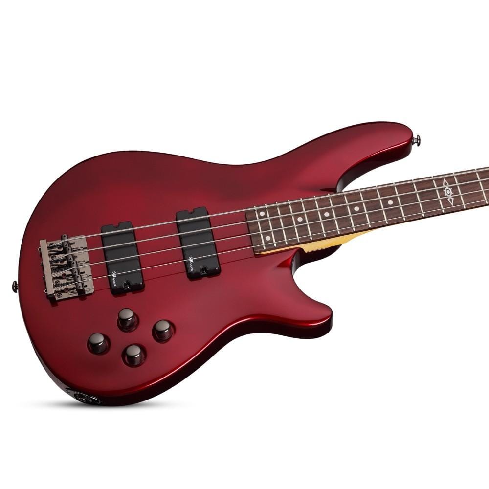 schecter bass guitars schecter guitar research sgr c-4 4 string bass guitar with gig bag