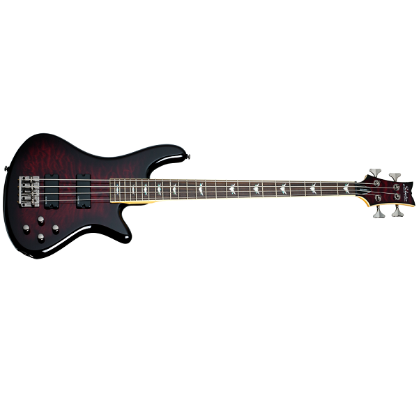 schecter bass guitars schecter guitar research stiletto extreme-4 bass guitar