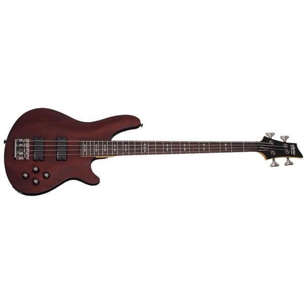 schecter bass guitars walnut satin - wsn schecter omen-4 4-string bass guitar #color_walnut-satin---wsn