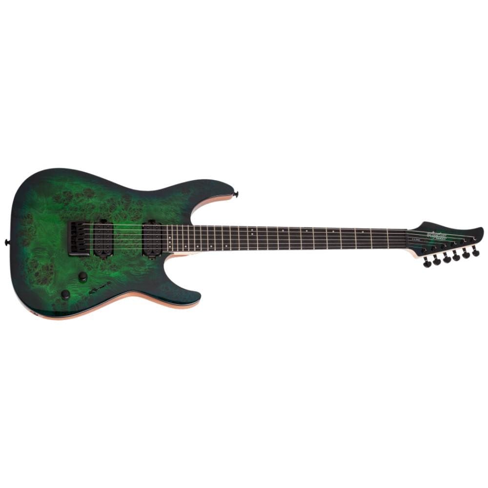 schecter electric guitars aqua burst schecter c-6 pro 6-string electric guitar