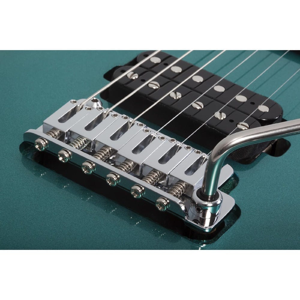 schecter electric guitars arctic jade schecter aaron marshall am-6 6 string electric guitar