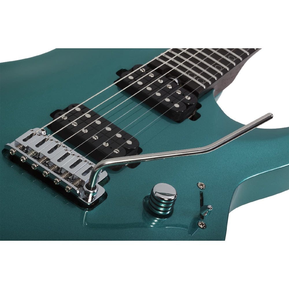 schecter electric guitars arctic jade schecter aaron marshall am-6 6 string electric guitar