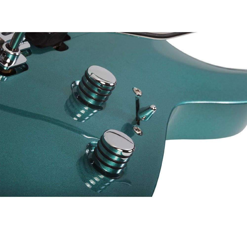 schecter electric guitars arctic jade schecter aaron marshall am-6 6 string electric guitar