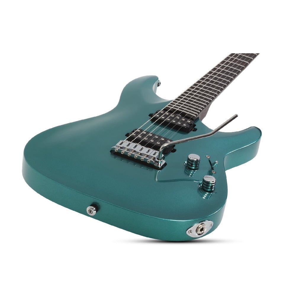 schecter electric guitars arctic jade schecter aaron marshall am-6 6 string electric guitar