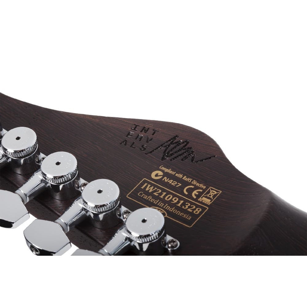 schecter electric guitars arctic jade schecter aaron marshall am-6 6 string electric guitar