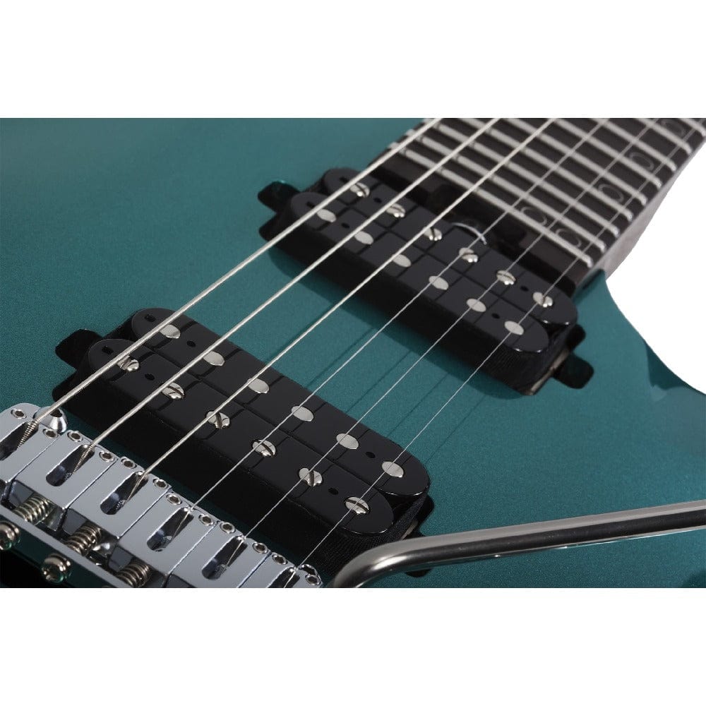 schecter electric guitars arctic jade schecter aaron marshall am-6 6 string electric guitar