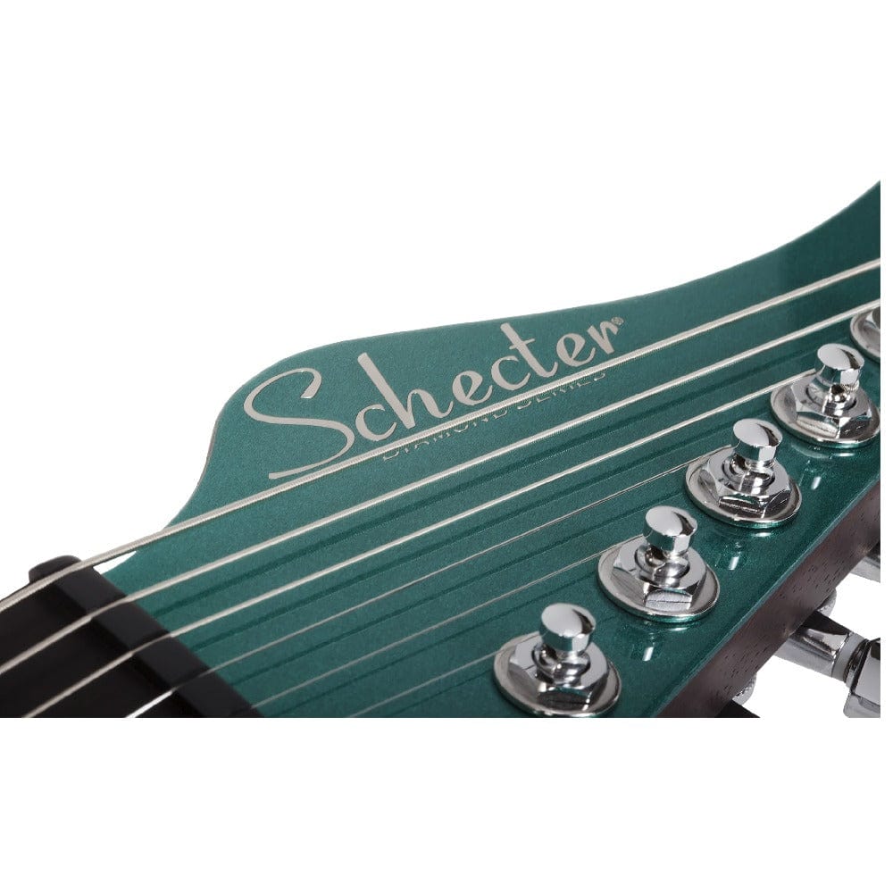 schecter electric guitars arctic jade schecter aaron marshall am-6 6 string electric guitar