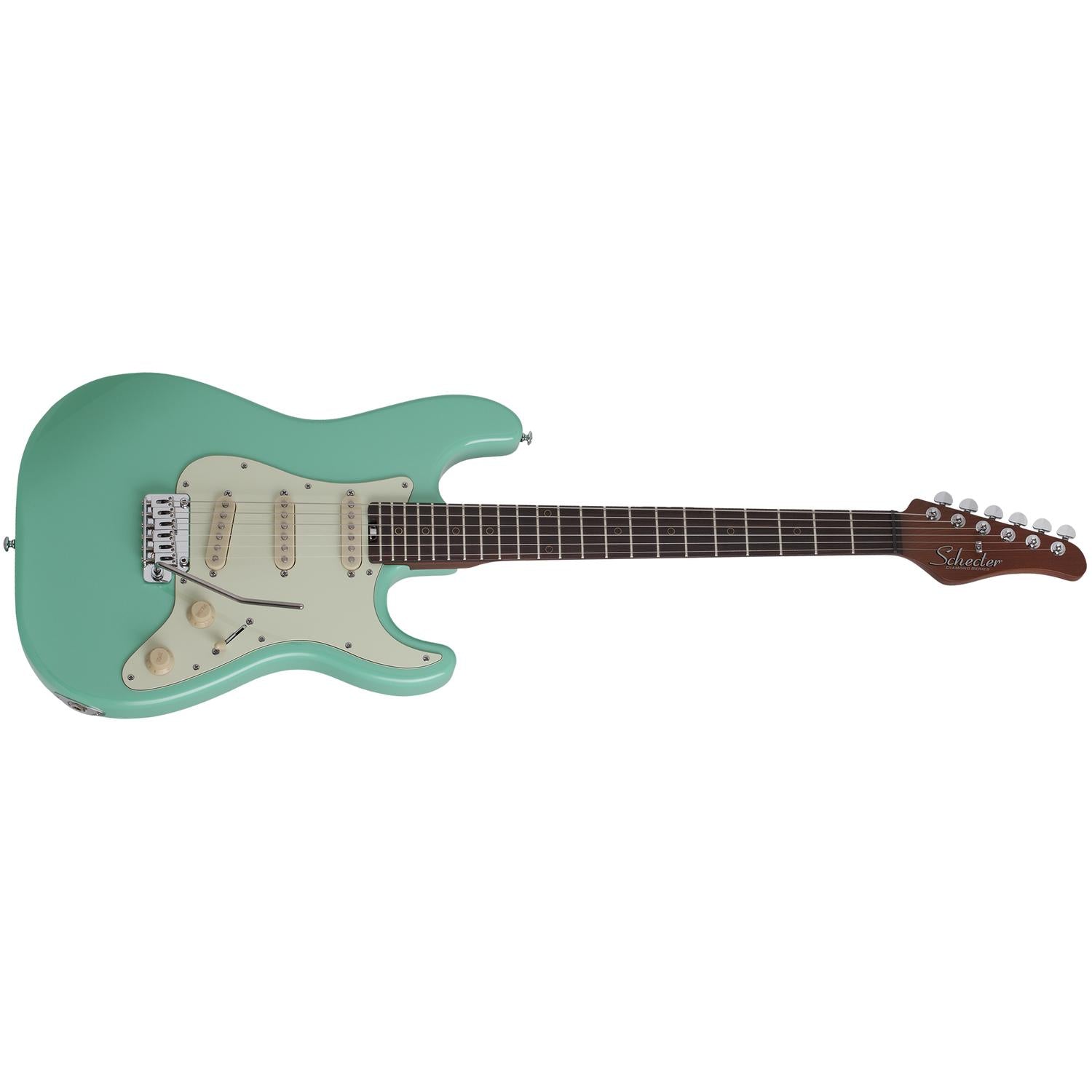 Schecter Electric Guitars Atomic Green Schecter Nick Johnston Traditional SSS 6 String Electric Guitar