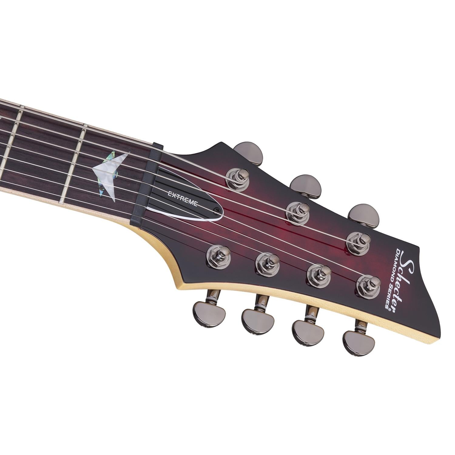 Schecter Electric Guitars Black Cherry Burst Schecter Banshee 7 Extreme 7-Strings Electric Guitar- Black Cherry Burst