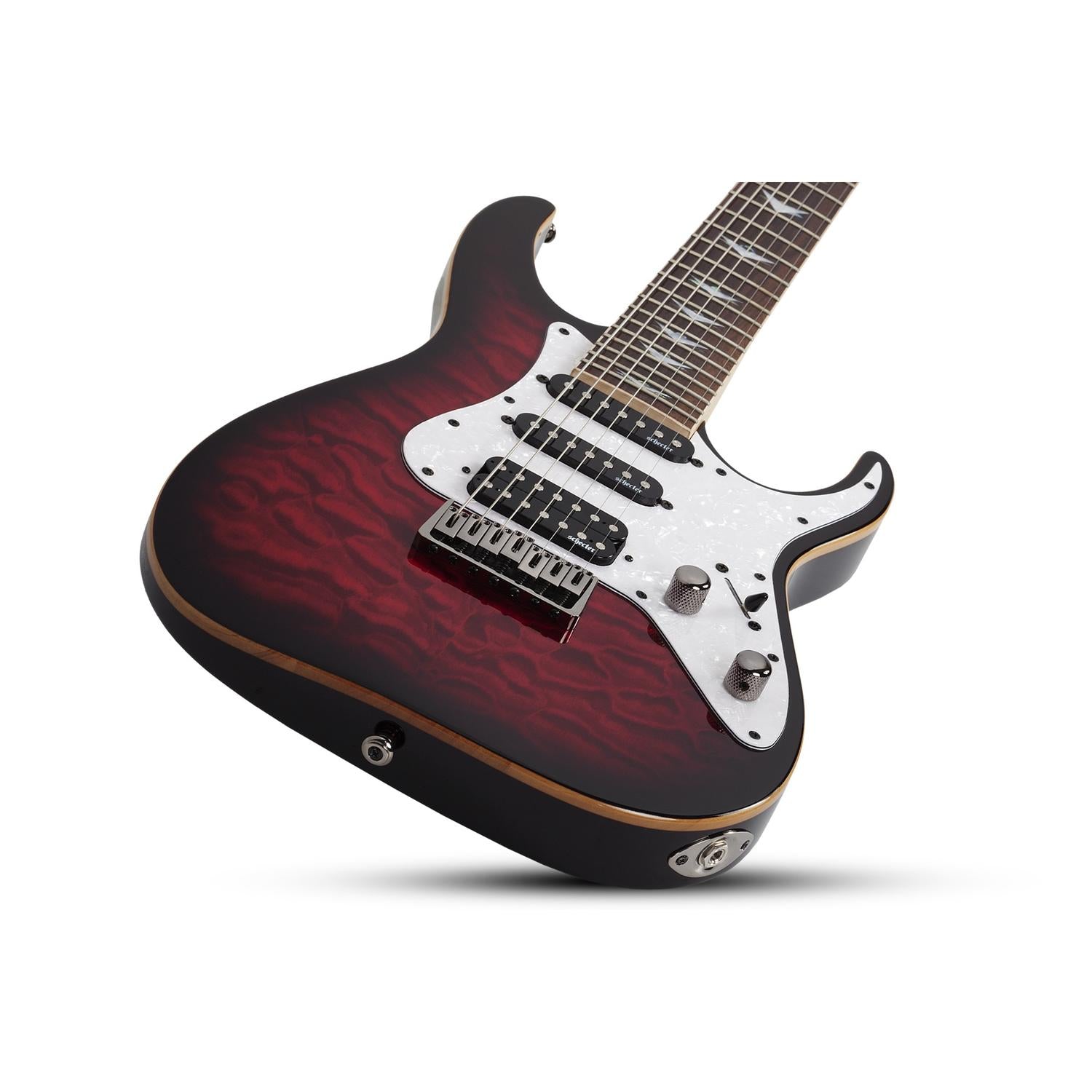 Schecter Electric Guitars Black Cherry Burst Schecter Banshee 7 Extreme 7-Strings Electric Guitar- Black Cherry Burst