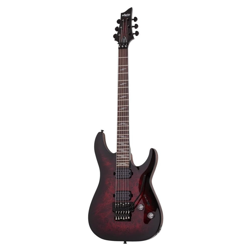 schecter electric guitars black cherry burst schecter omen elite 6 fr electric guitar