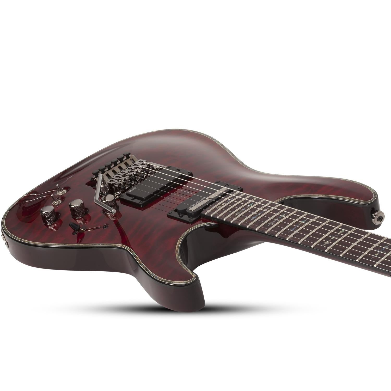 Schecter Electric Guitars Black Cherry Schecter Hellraiser C-1 FR S 6 String Electric Guitar