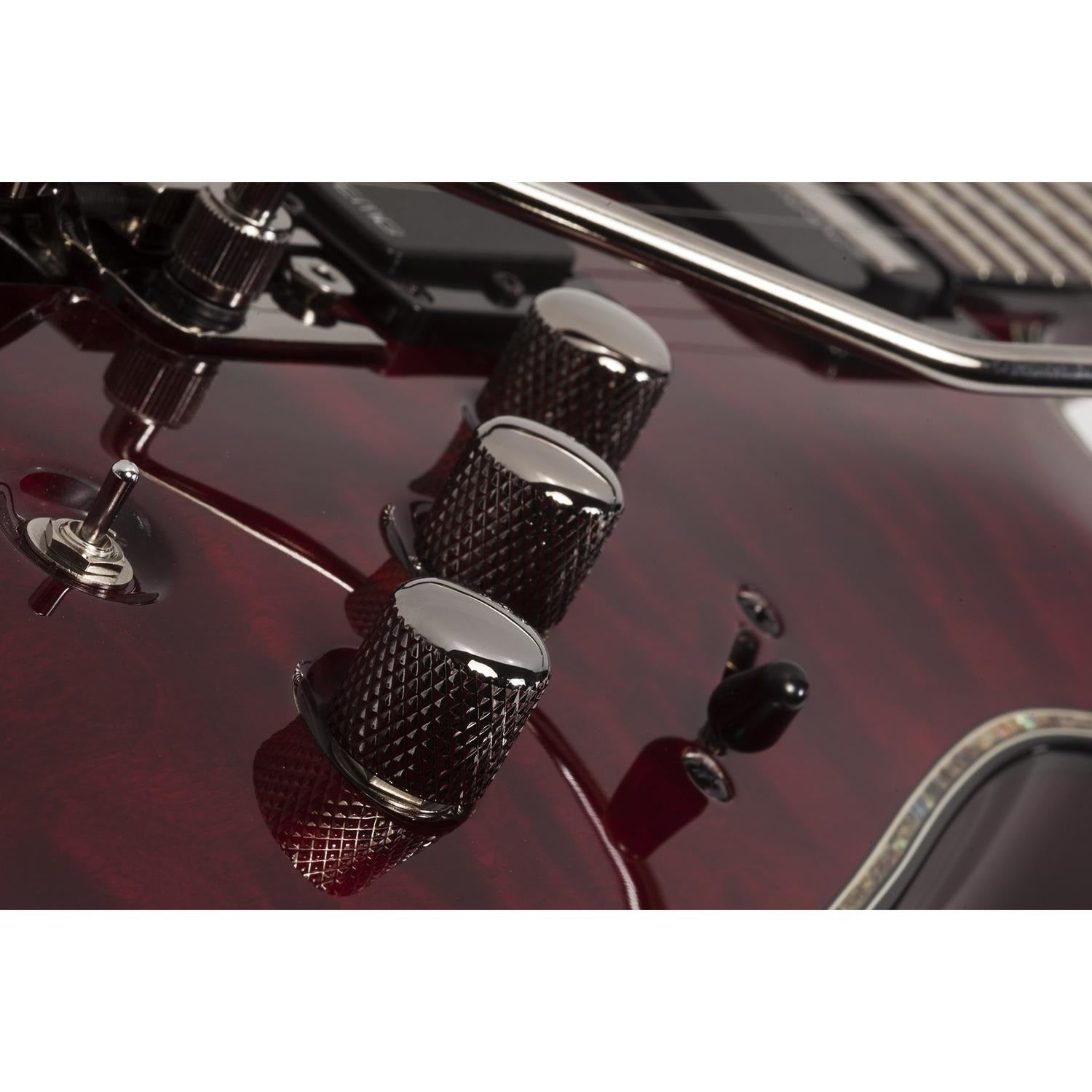 Schecter Electric Guitars Black Cherry Schecter Hellraiser C-1 FR S 6 String Electric Guitar