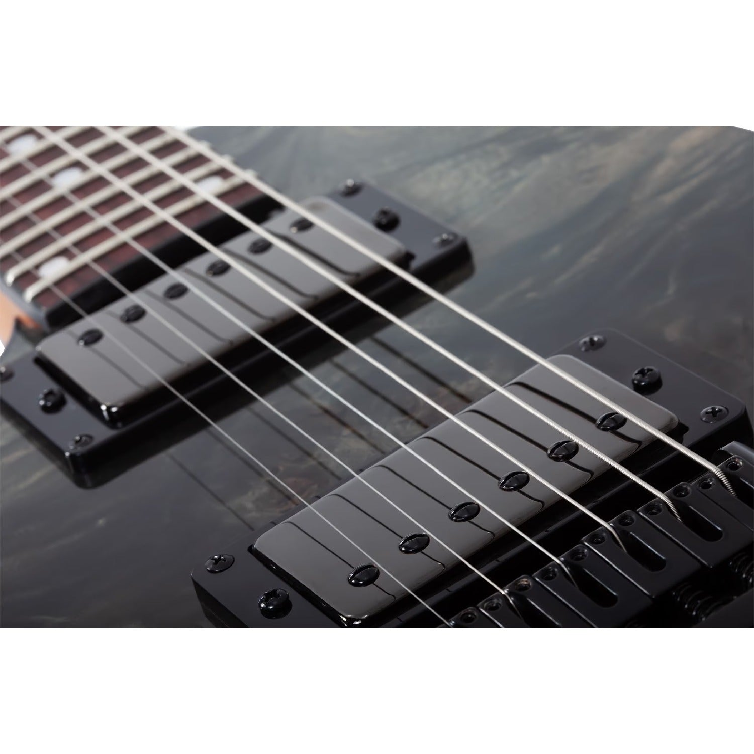 Schecter Electric Guitars Black Fade Burst Burl Schecter C-1 Standard 6 String Electric Guitar - Left Handed