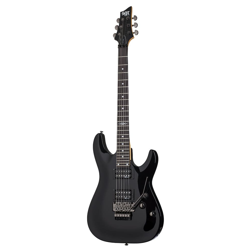 schecter electric guitars black schecter c1 fr sgr 6 string electric guitar with gig bag