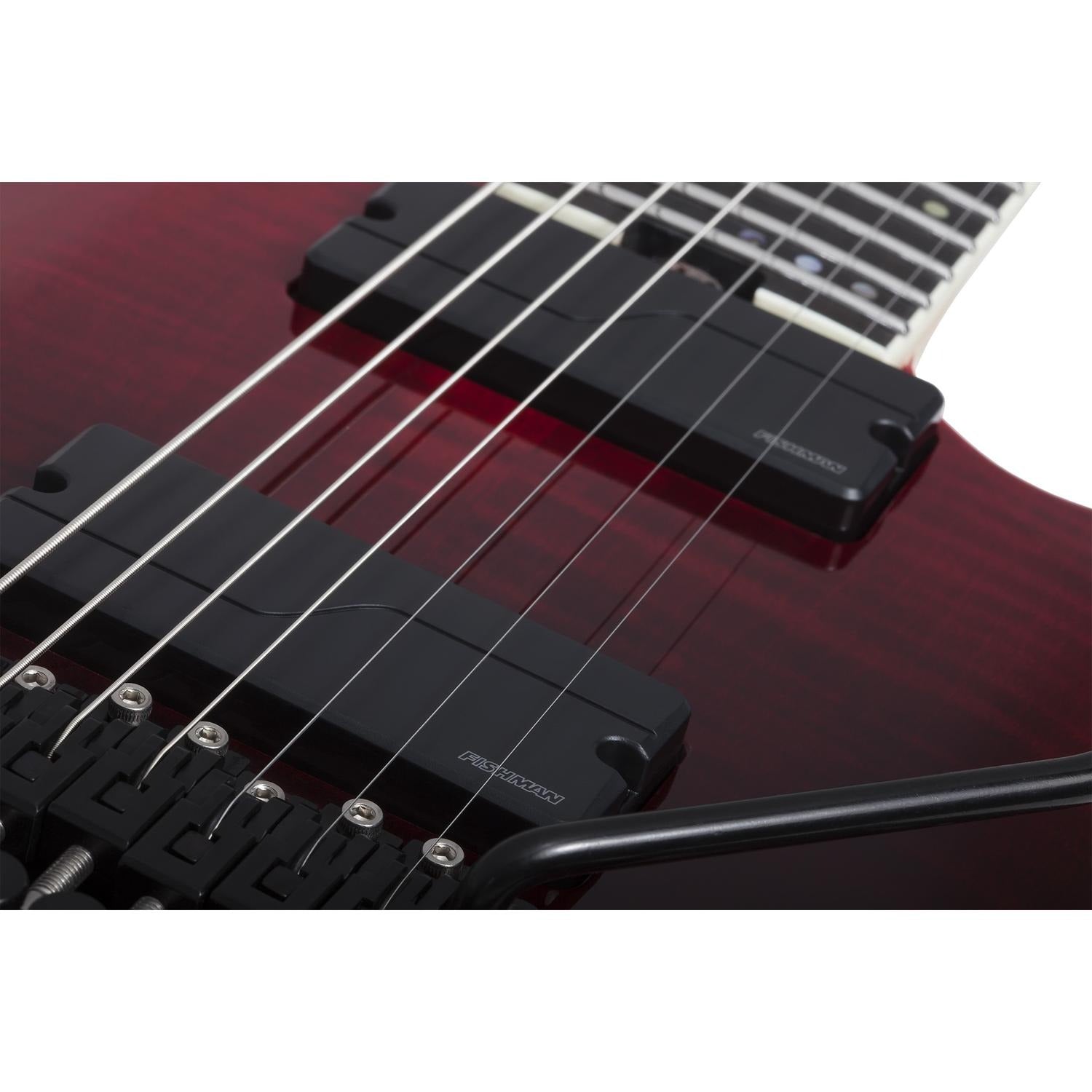 Schecter Electric Guitars Blood Burst Schecter C-7 FR SLS Elite 7 String Electric Guitar