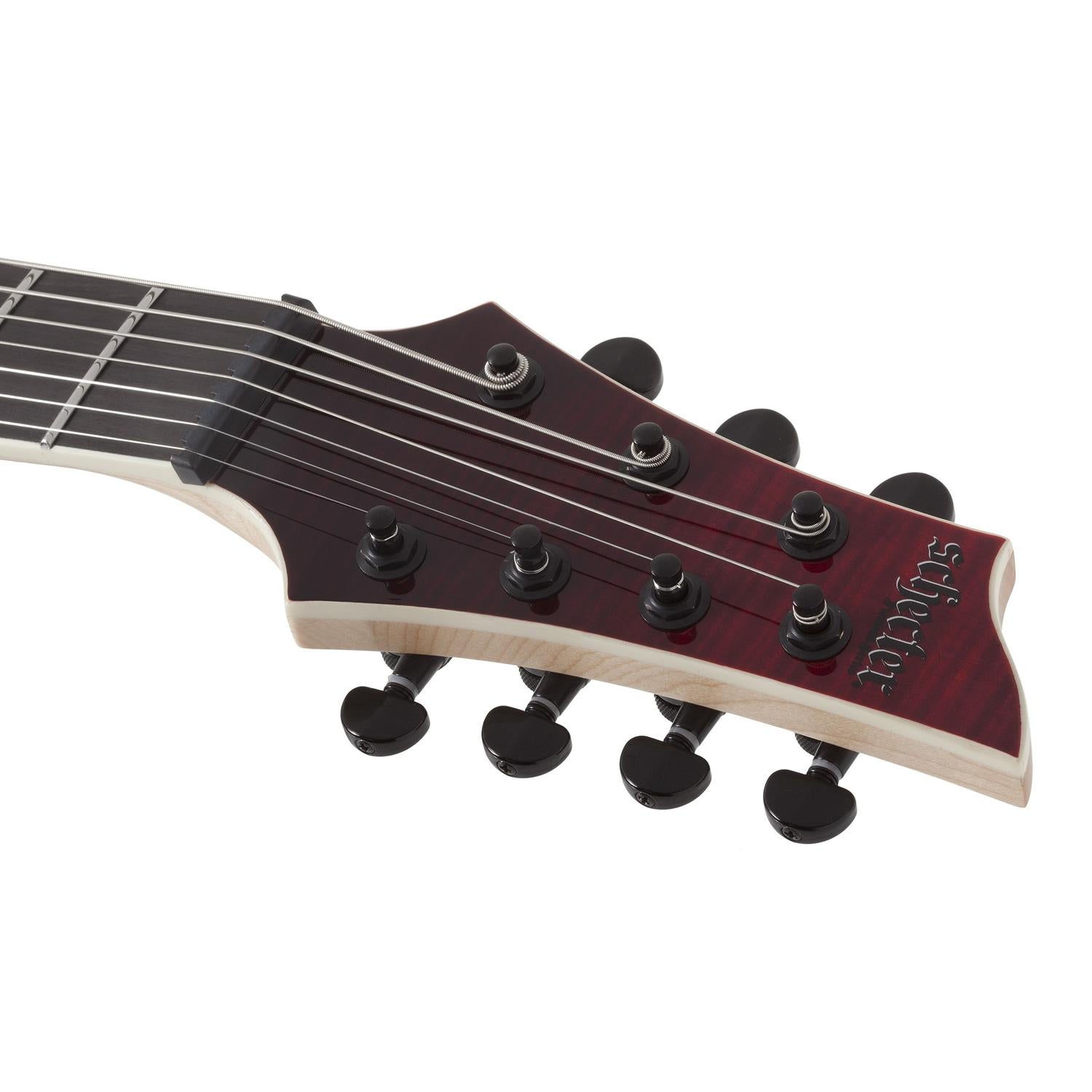 Schecter Electric Guitars Blood Burst Schecter C-7 SLS Elite 7 String Electric Guitar