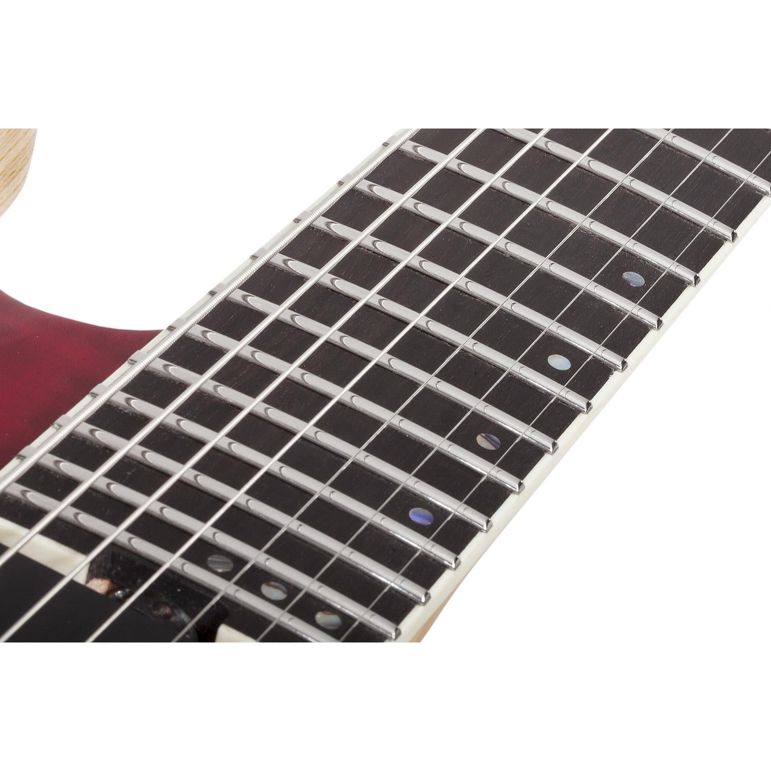 Schecter Electric Guitars Blood Burst Schecter C-7 SLS Elite 7 String Electric Guitar