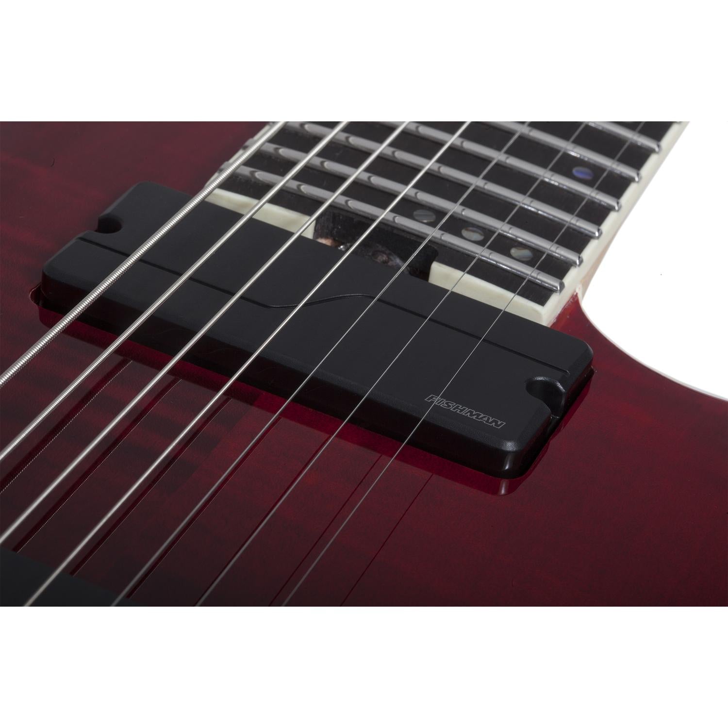 Schecter Electric Guitars Blood Burst Schecter C-7 SLS Elite 7 String Electric Guitar