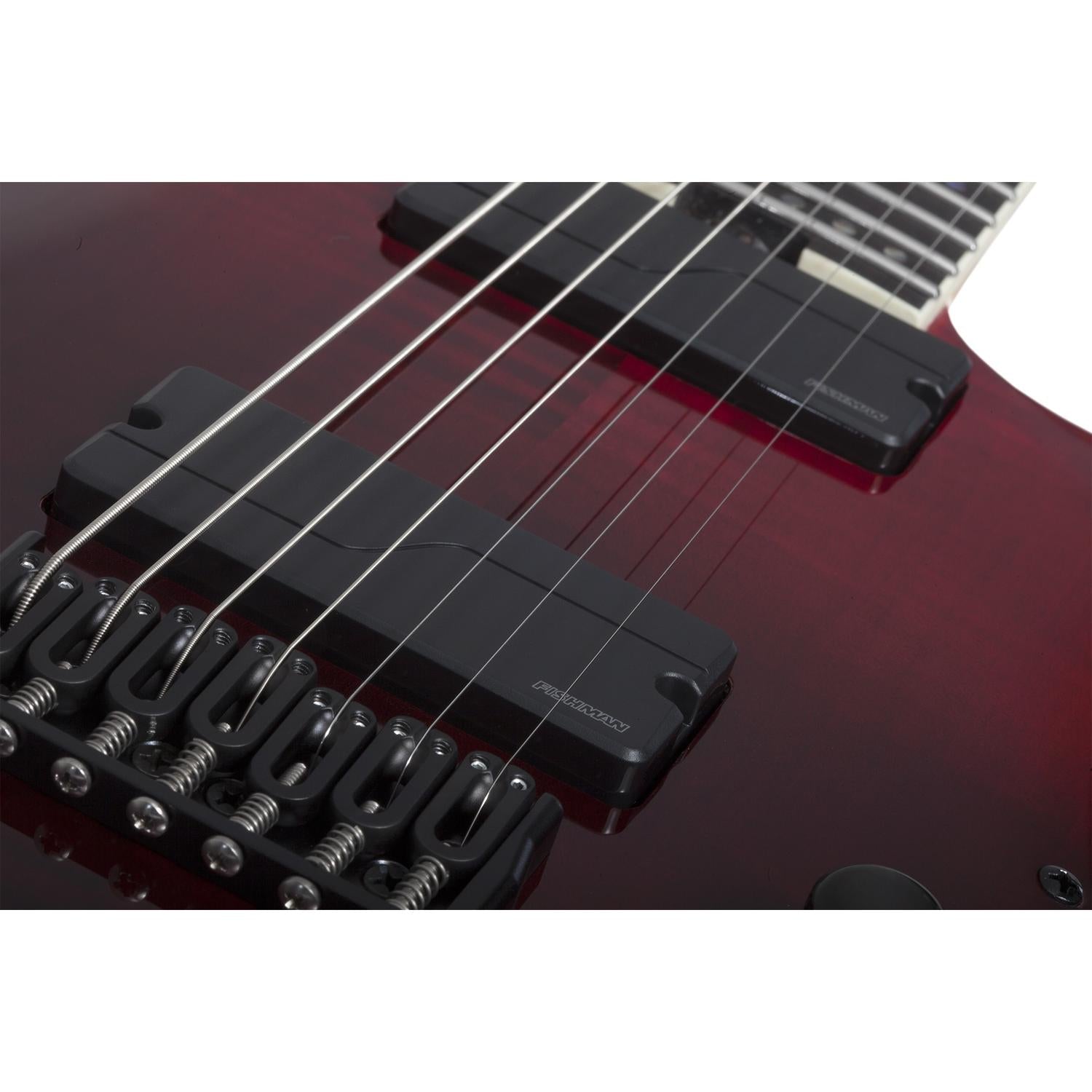 Schecter Electric Guitars Blood Burst Schecter C-7 SLS Elite 7 String Electric Guitar