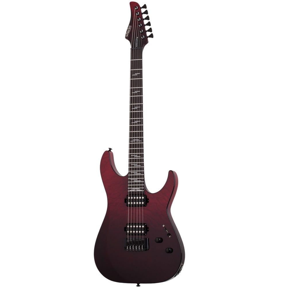 schecter electric guitars blood burst schecter reaper-6 elite 6 string electric guitar #color_blood-burst