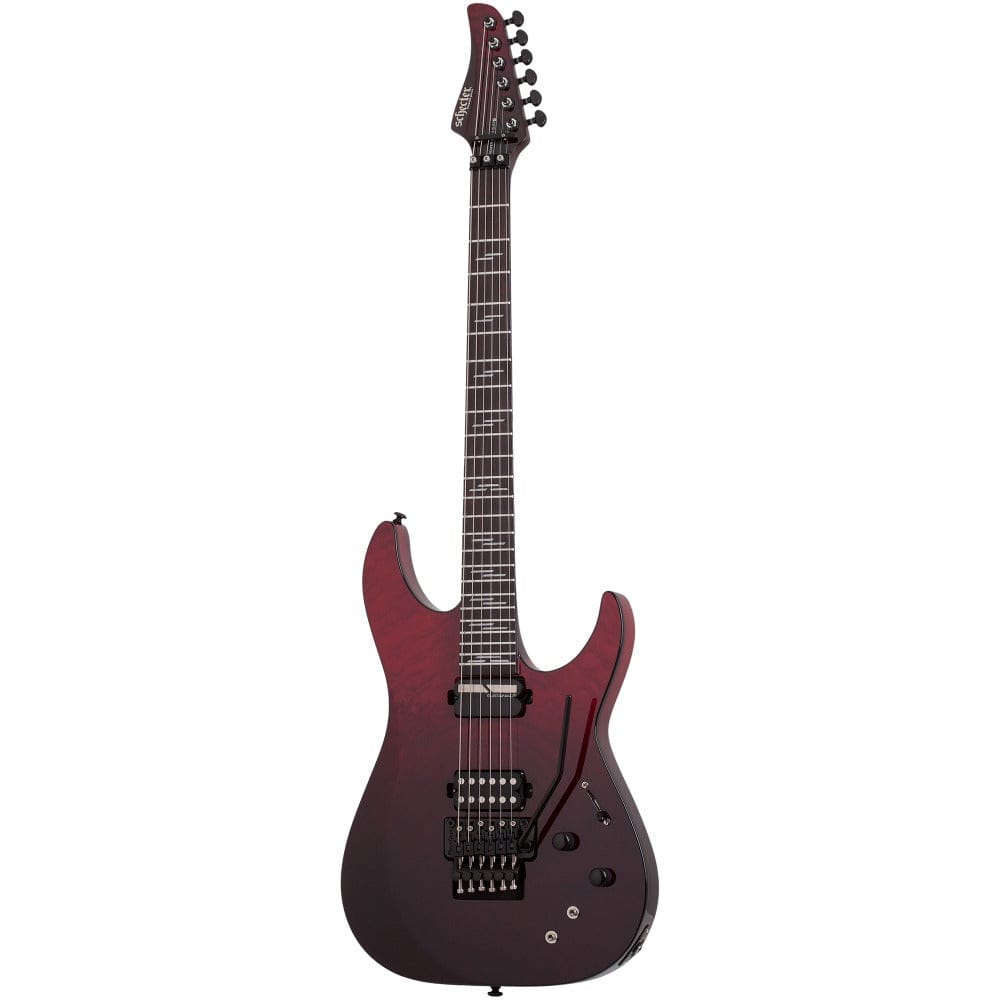 schecter electric guitars blood burst schecter reaper-6 elite fr-s 6 string electric guitar