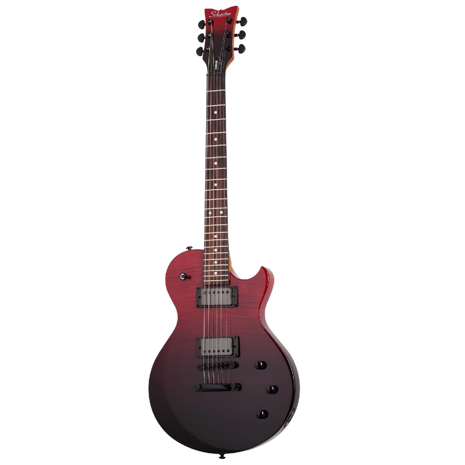 Schecter Electric Guitars Blood Burst Schecter Solo-II Standard 6 String Electric Guitar #color_blood-burst