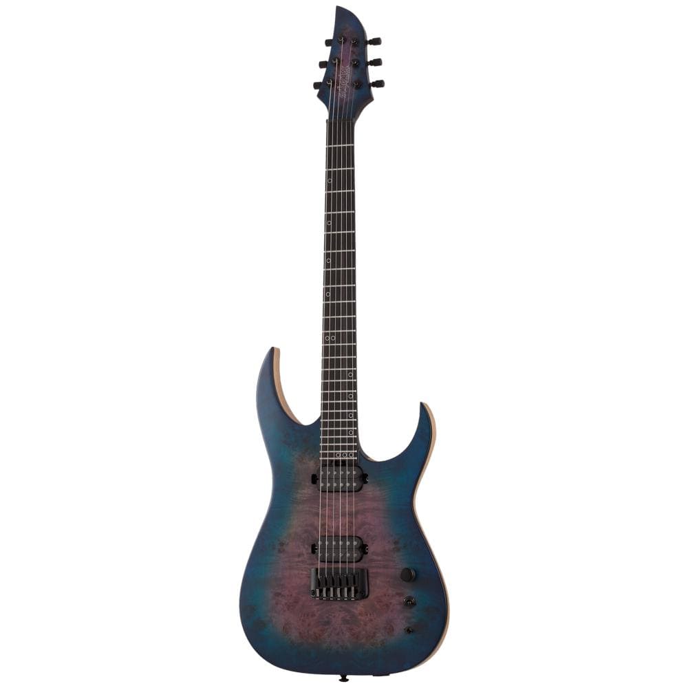 schecter electric guitars blue crimson schecter keith merrow km6 mkiii artist series electric guitar #color_blue-crimson