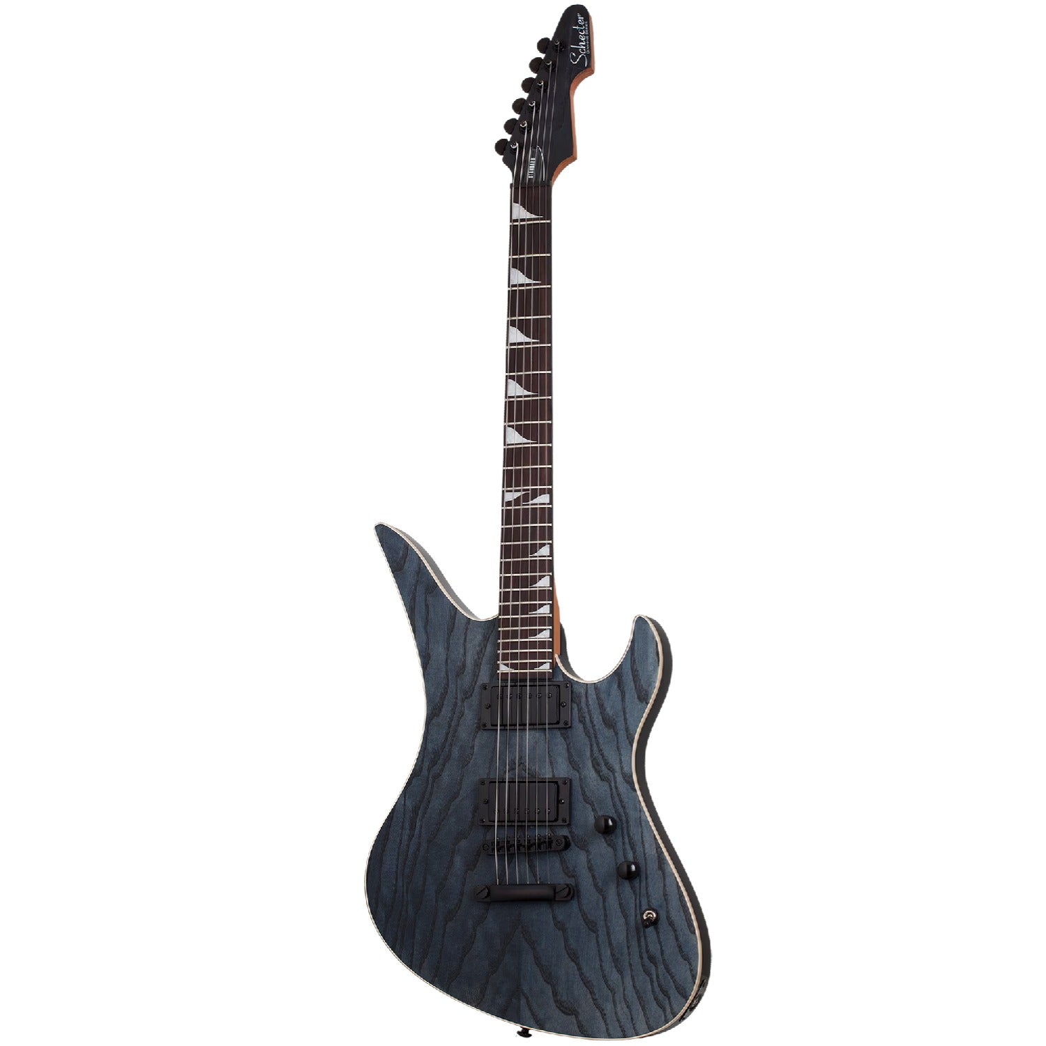 Schecter Electric Guitars Charcoal Satin Schecter Avenger Standard 6 String Electric Guitar #color_charcoal-satin