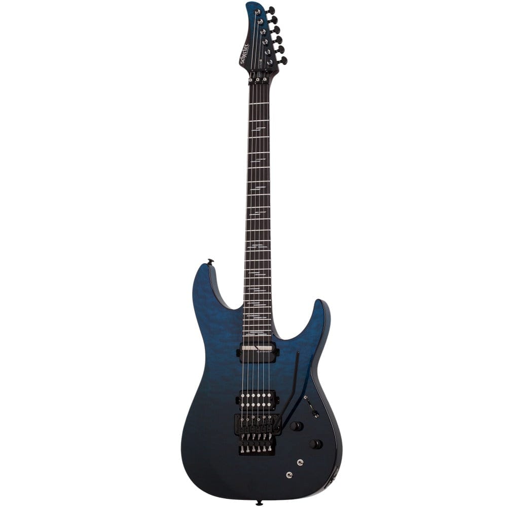 schecter electric guitars deep ocean blue schecter reaper-6 elite fr-s 6 string electric guitar #color_deep-ocean-blue