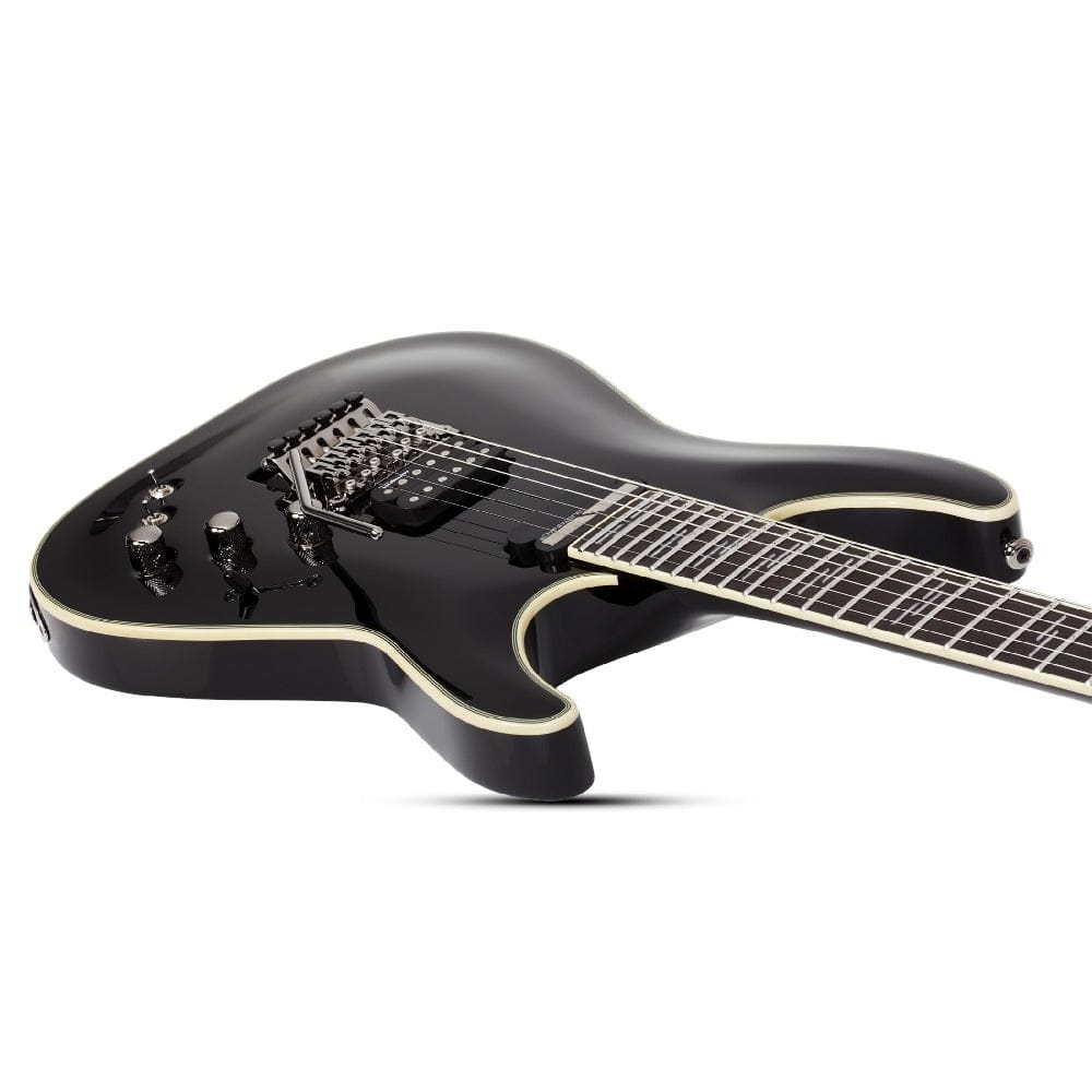 schecter electric guitars gloss black schecter c-1 fr-s blackjack 6 string electric guitar