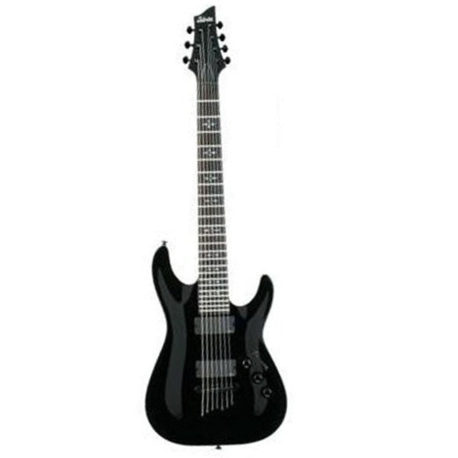 schecter electric guitars gloss black schecter hellraiser c7 electric guitar, 7-string