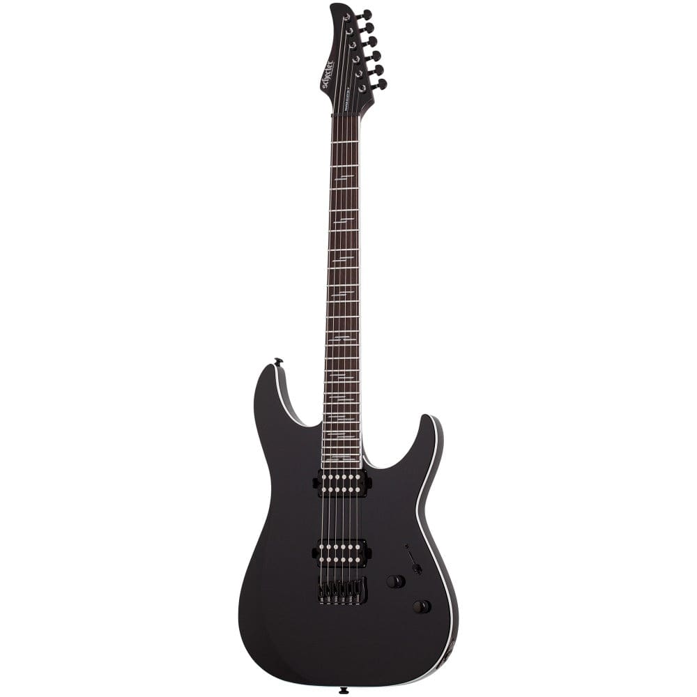 schecter electric guitars gloss black schecter reaper-6 custom 6 string electric guitar#color_gloss-black