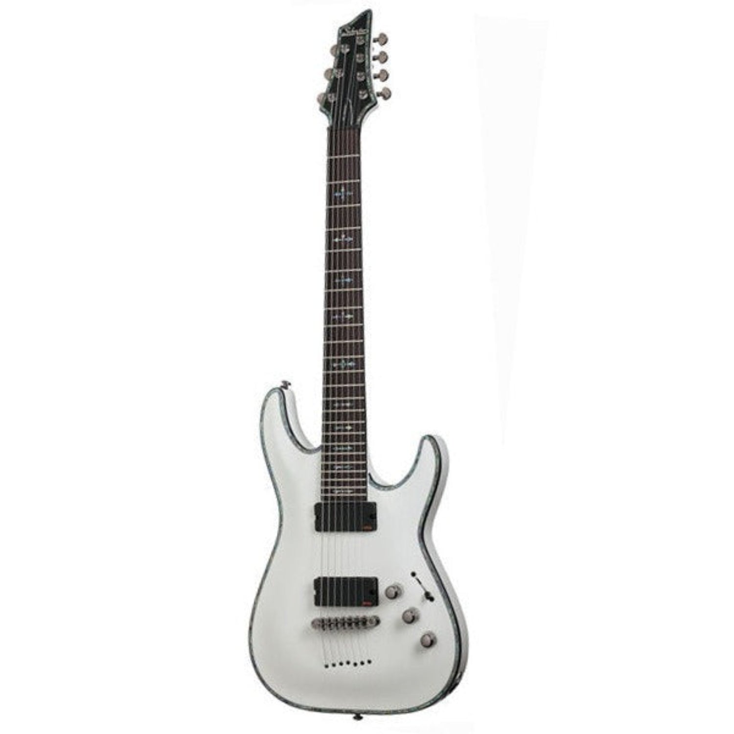 schecter electric guitars gloss white schecter hellraiser c7 electric guitar, 7-string #size_gloss-white