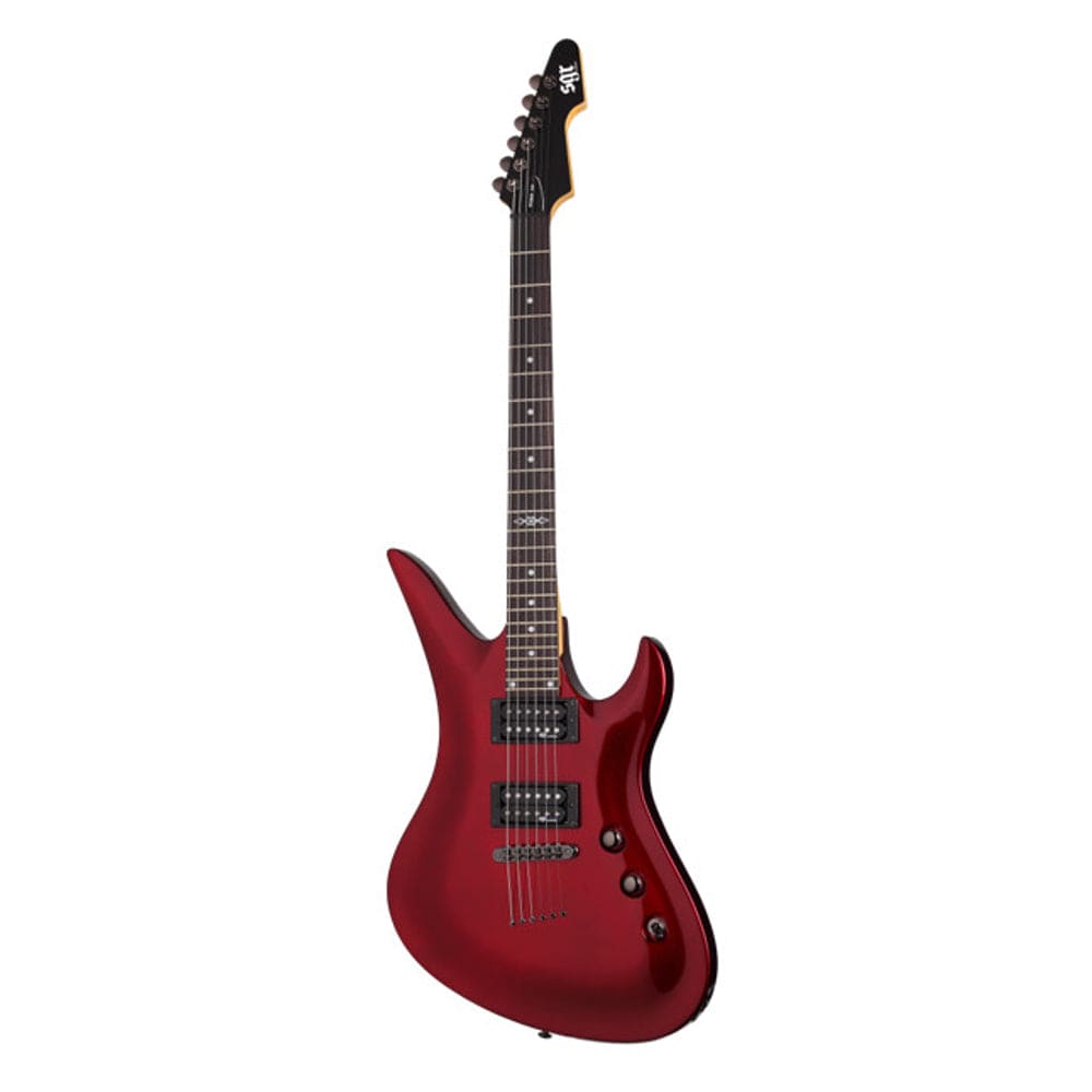 schecter electric guitars metallic red schecter sgr avenger 6 string electric guitar with gig bag