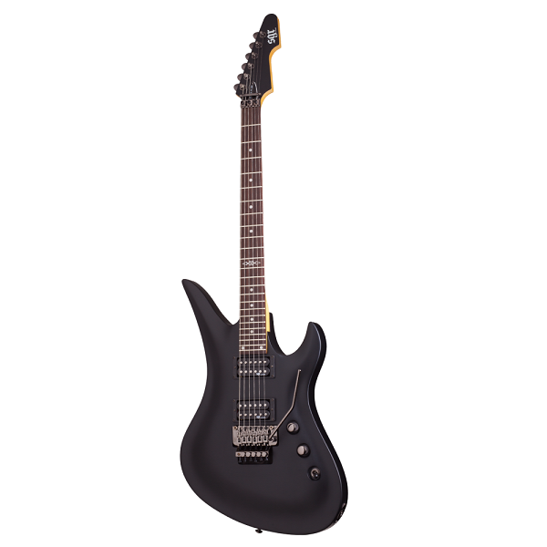 schecter electric guitars midnight satin black schecter guitar research avenger fr 6 string electric guitar with gig bag