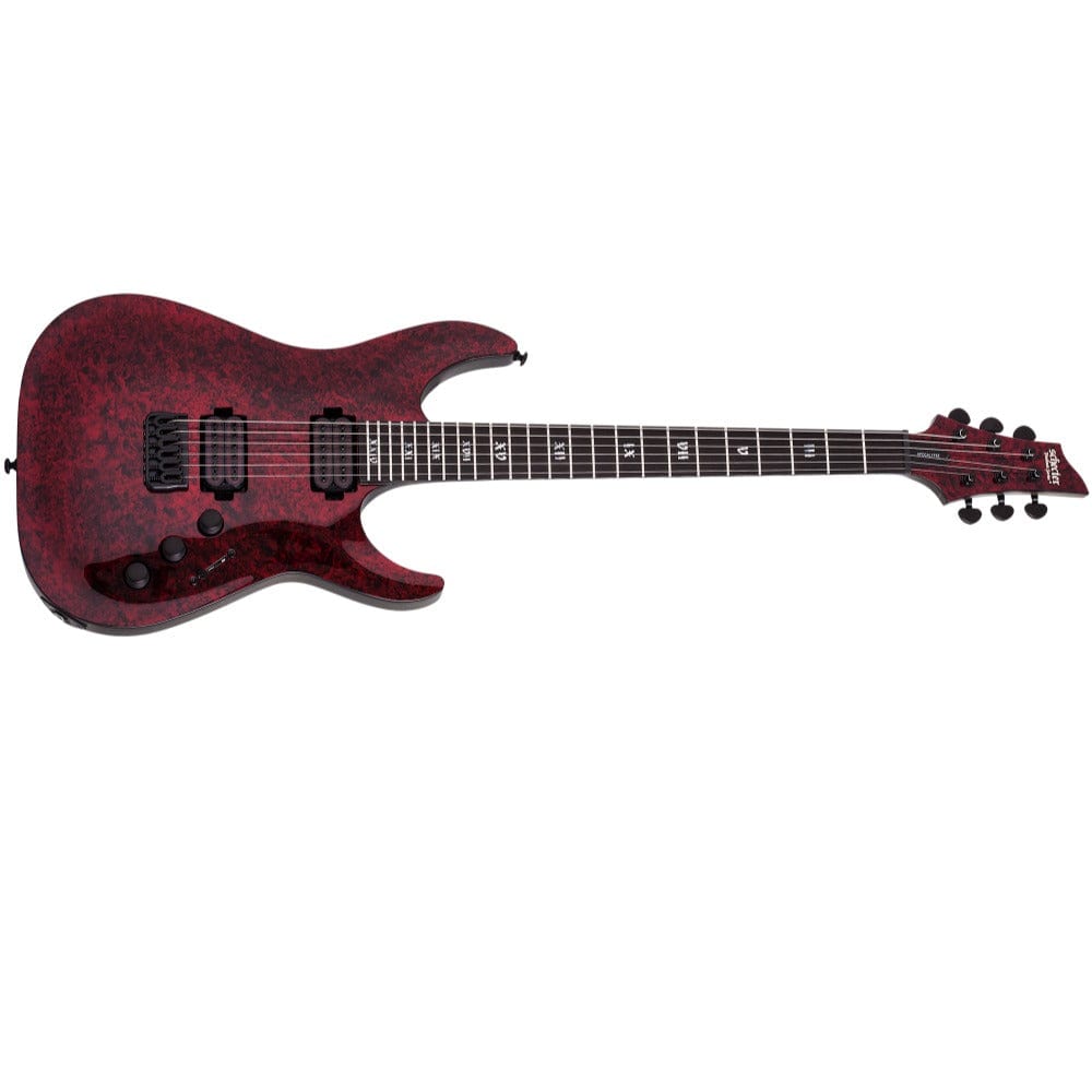 schecter electric guitars red reign schecter c-1 apocalypse 6 string electric guitar #color_red-reign