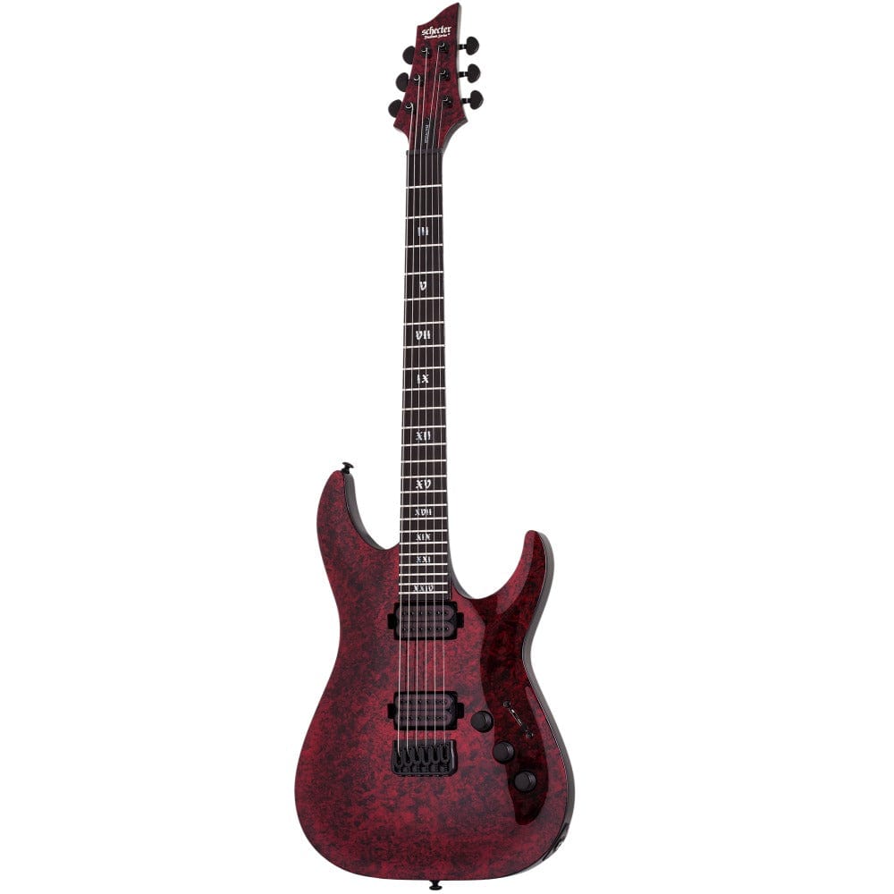 schecter electric guitars red reign schecter c-1 apocalypse 6 string electric guitar #color_red-reign