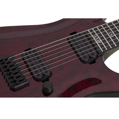 Schecter Electric Guitars Red Reign Schecter C-7 Apocalypse 7 String Electric Guitar