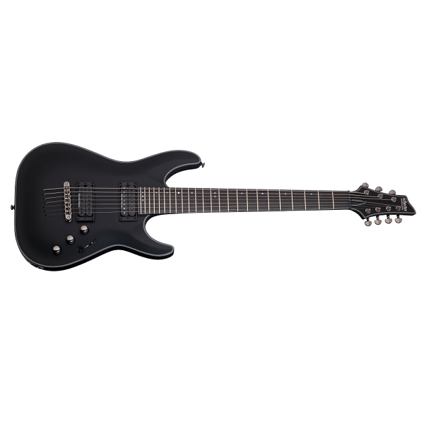 schecter electric guitars satin black schecter blackjack sls c-7p electric guitar