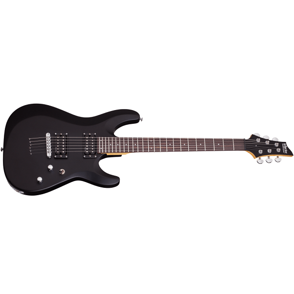 schecter electric guitars satin black schecter c-6 deluxe electric guitar