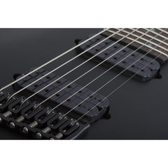 Schecter Electric Guitars Satin Black Schecter Damien-7 Multiscale 7 String Electric Guitar