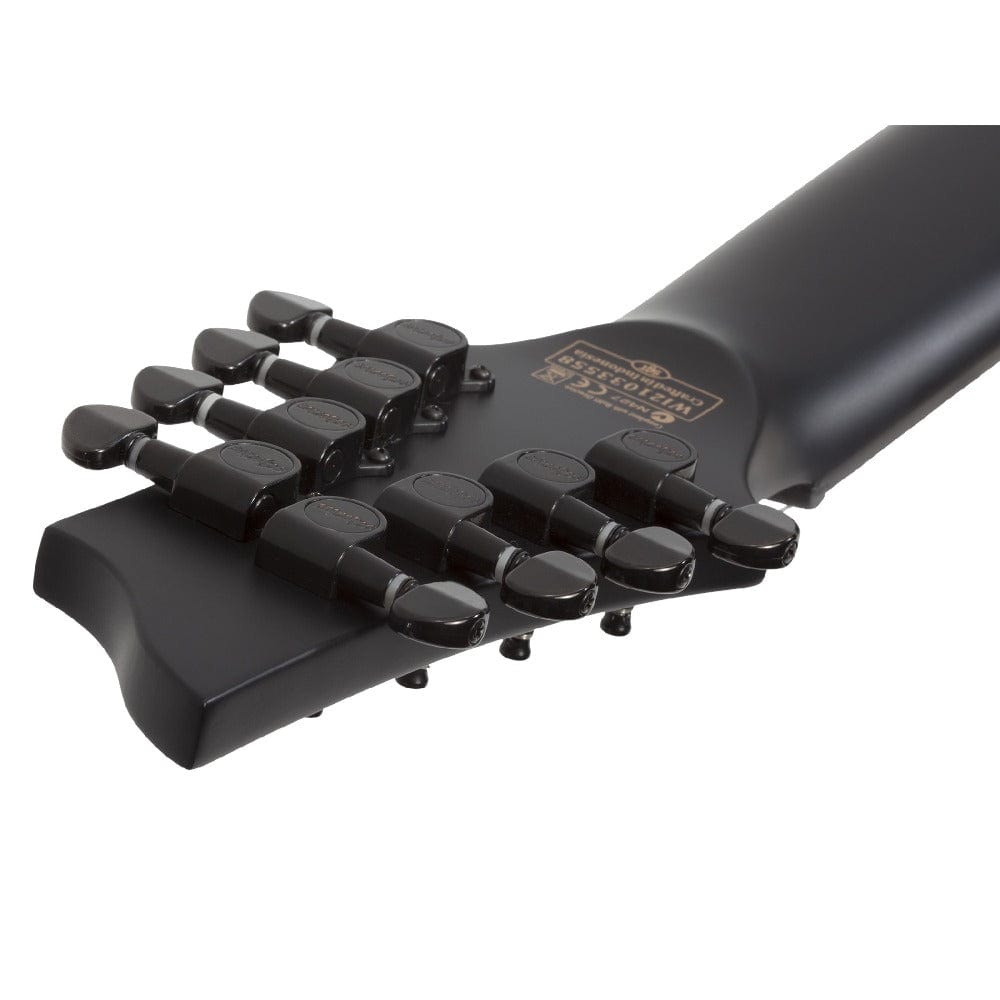 schecter electric guitars satin black schecter damien-8 multiscale 8 string electric guitar